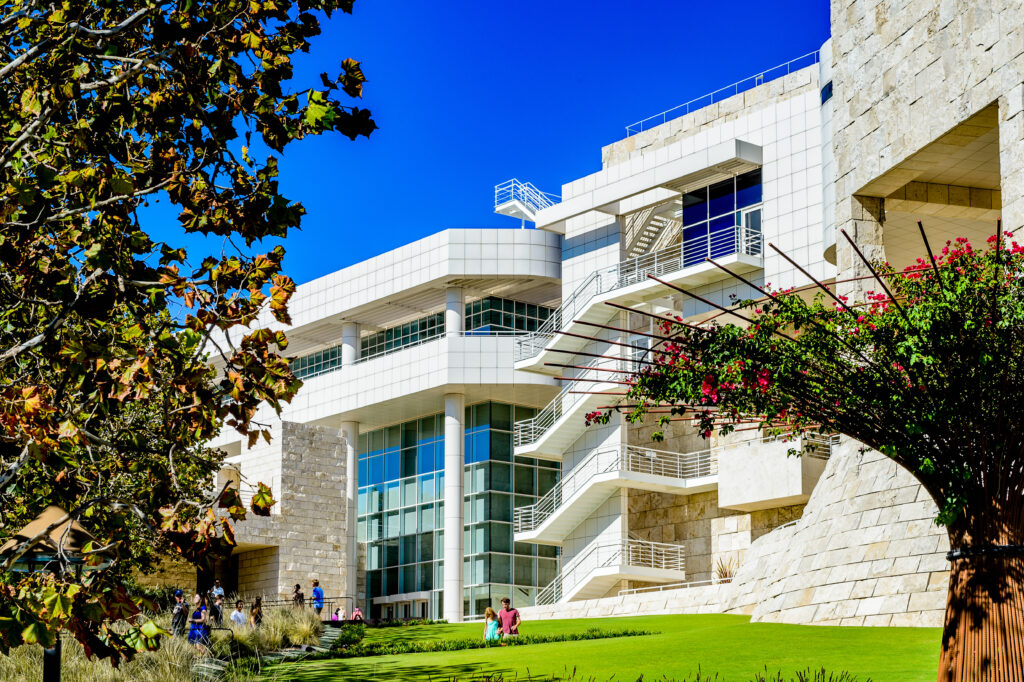 Campus of the J. Paul Getty Museum (Getty Museum), an art museum in California established in 1974 by Anton Ivanov Photo.