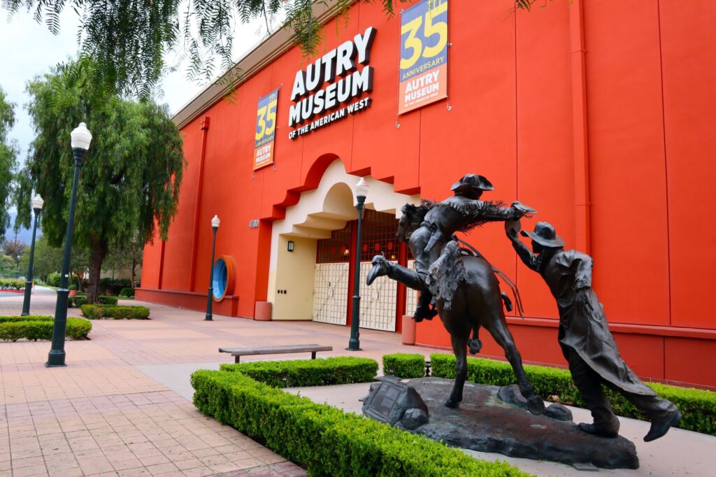 Autry Museum of the American West, is a museum dedicated to exploring an inclusive history of the American West, located at 4700 Western Heritage Way by Walter Cicchetti.