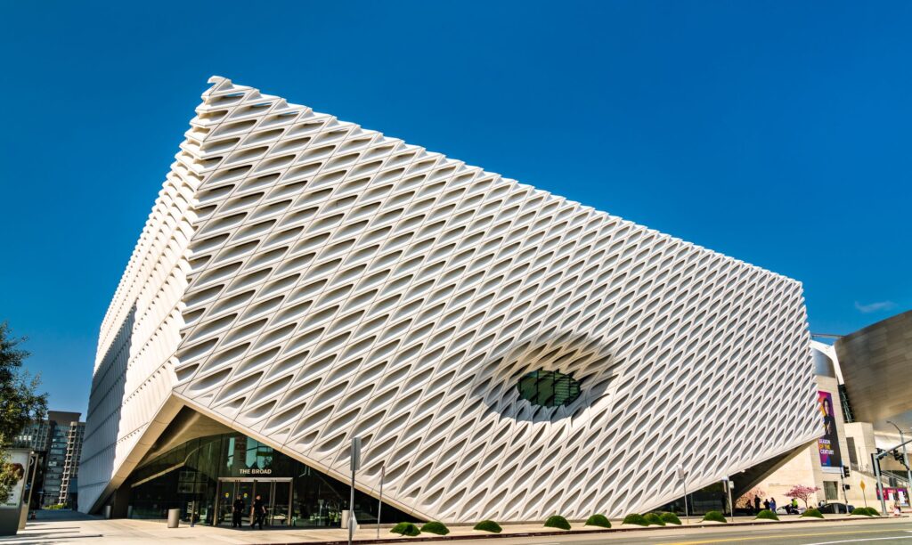 The Broad, a contemporary art museum in Downtown Los Angeles by Leonid Andronov.